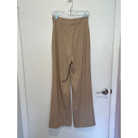 Babaton Tan High Rise Wide-Leg  Pull On Women's Pants Size 6 - Picture 6 of 11